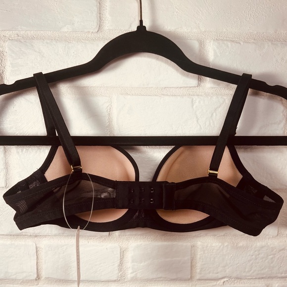 NWT Soma Lightest Lift Lined Demi Underwire Lace Bra 36 A Black #0394 - Picture 2 of 13